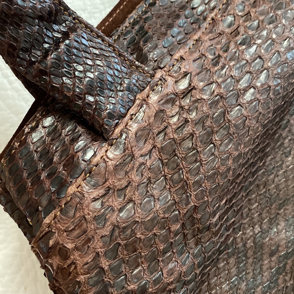 Python Snakeskin Shoulder Bag - Picture 16 of 17